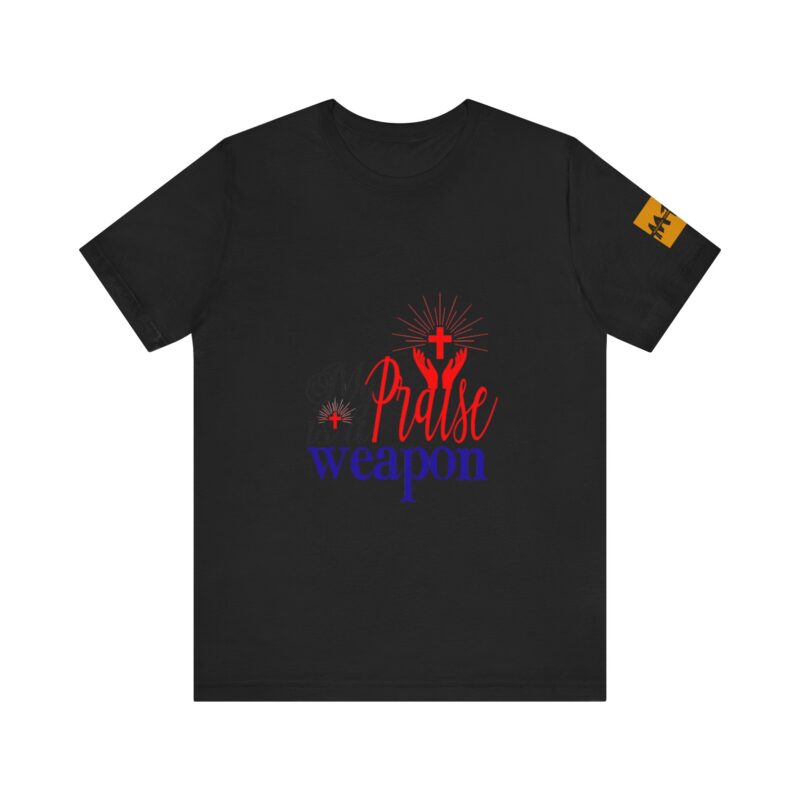 Inspirational Unisex Short Sleeve Tee - 'My Praise is a Weapon' - Image 22