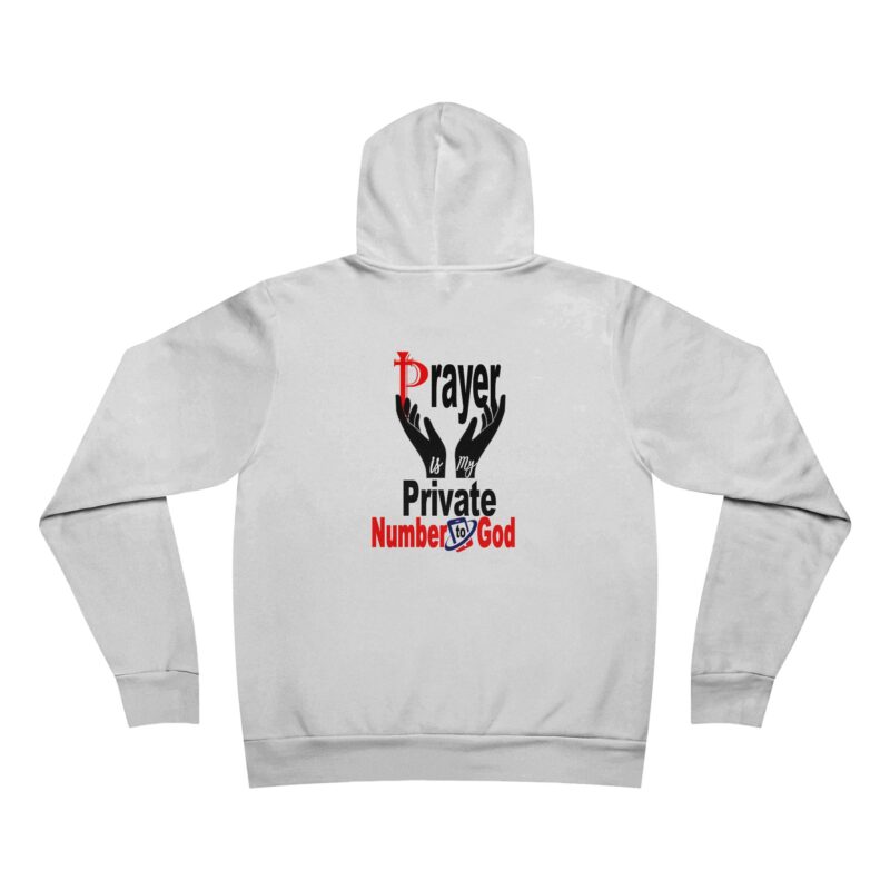 Unisex Prayer Hoodie - Private Number of God Design - Image 2