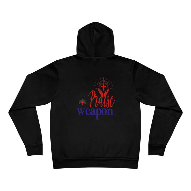 Inspirational Unisex Pullover Hoodie - My Praise is a Weapon - Image 4