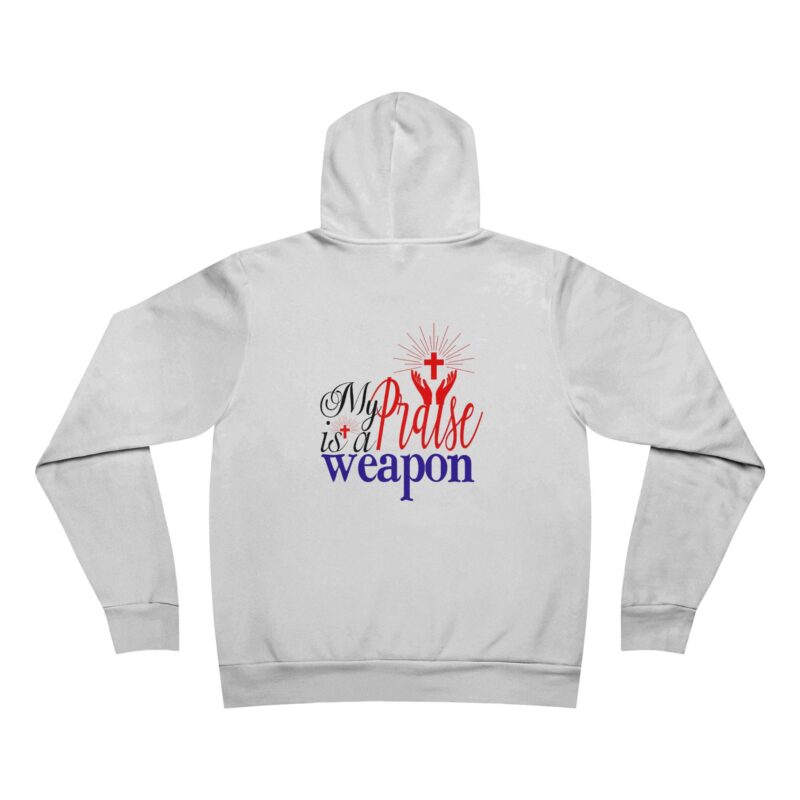 Inspirational Unisex Pullover Hoodie - My Praise is a Weapon - Image 2